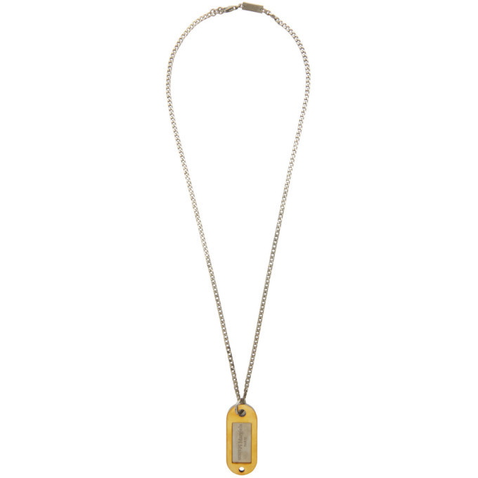 Photo: Maison Margiela Gold and Silver Burattato Palladio Necklace