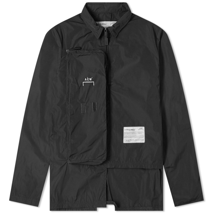 Photo: A-COLD-WALL* Quarter Zip Pocket Overshirt