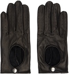 Ernest W. Baker Black Driving Gloves