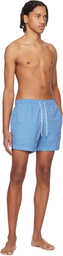 BOSS Blue Micro-Print Swim Shorts