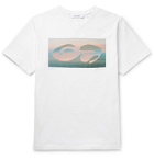 FRAME - Printed Cotton-Jersey T-Shirt - White