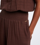 Melissa Odabash Naomie strapless cotton jumpsuit