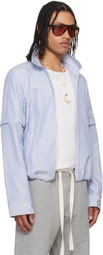 Raimundo Langlois Blue & White Convertible Shirt Jacket