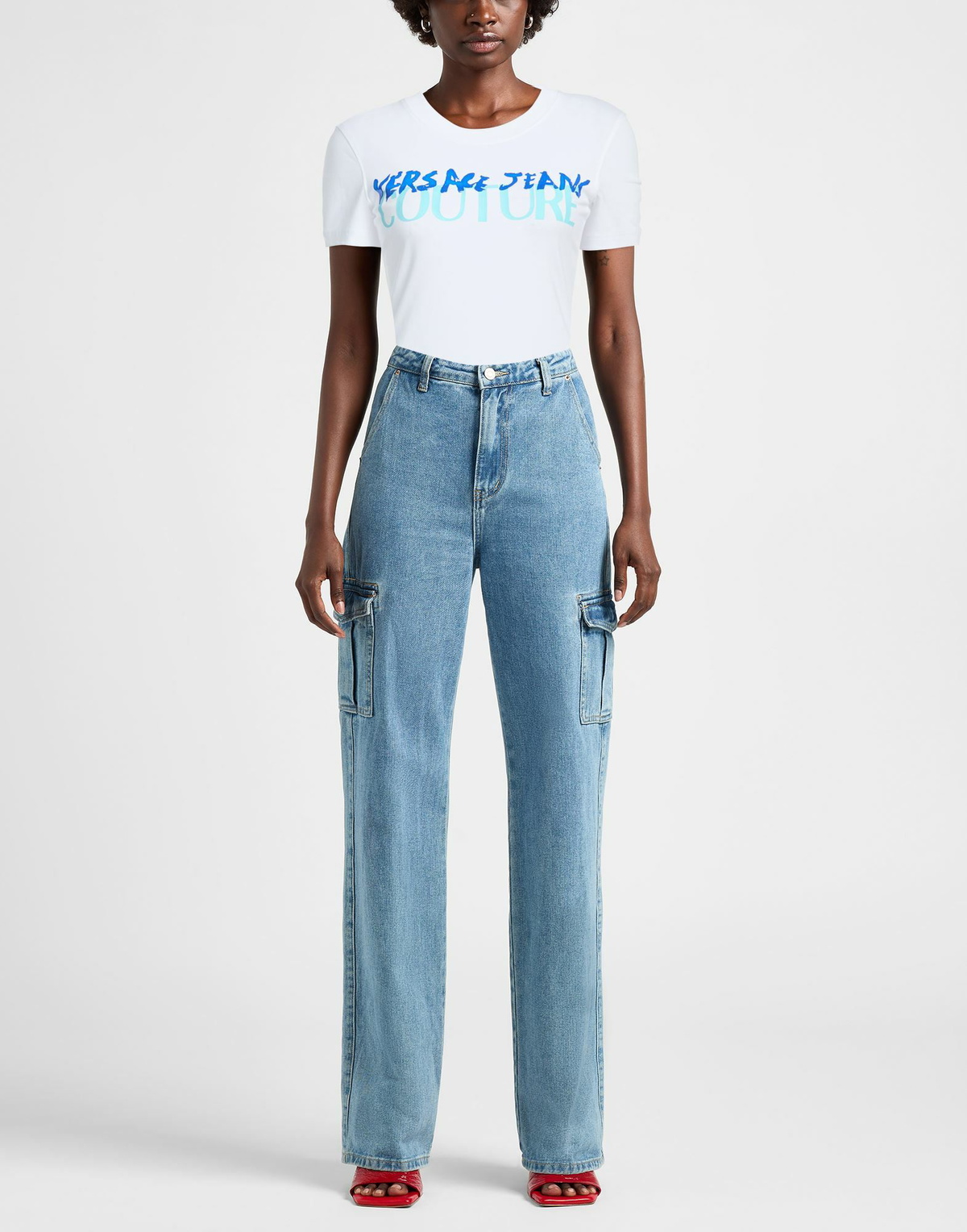 Versace Jeans Couture Womens T-shirt in White