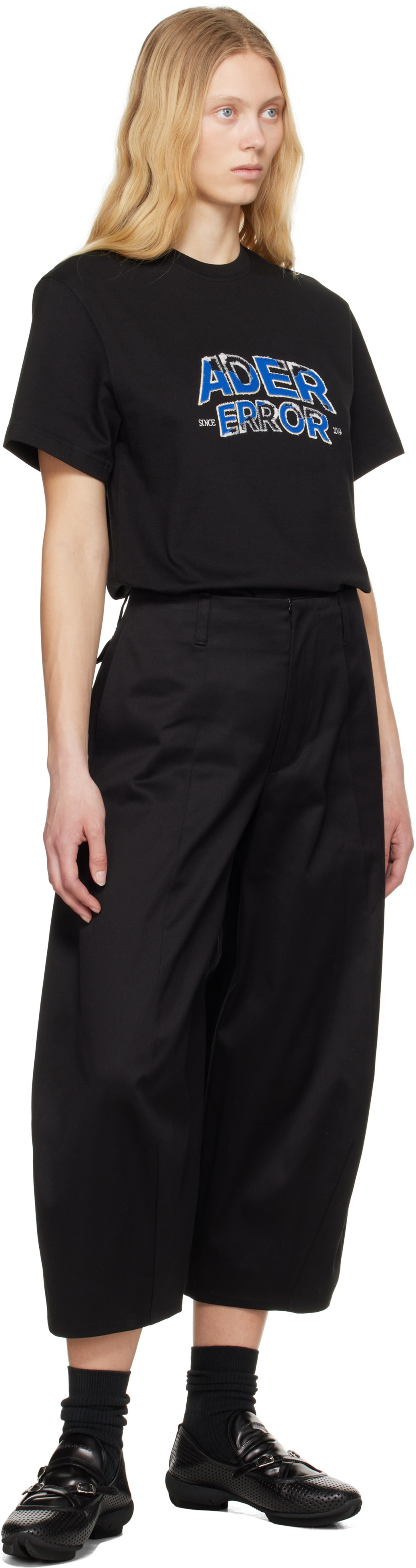 ★ADERERROR★ Edca Product. 52 ADER error: Black Edca Product. 52 T-shirt | SSENSE Canada