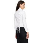 Balenciaga White Corseted Shirt