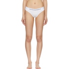 Calvin Klein 205W39NYC White Cotton Logo Collection Thong