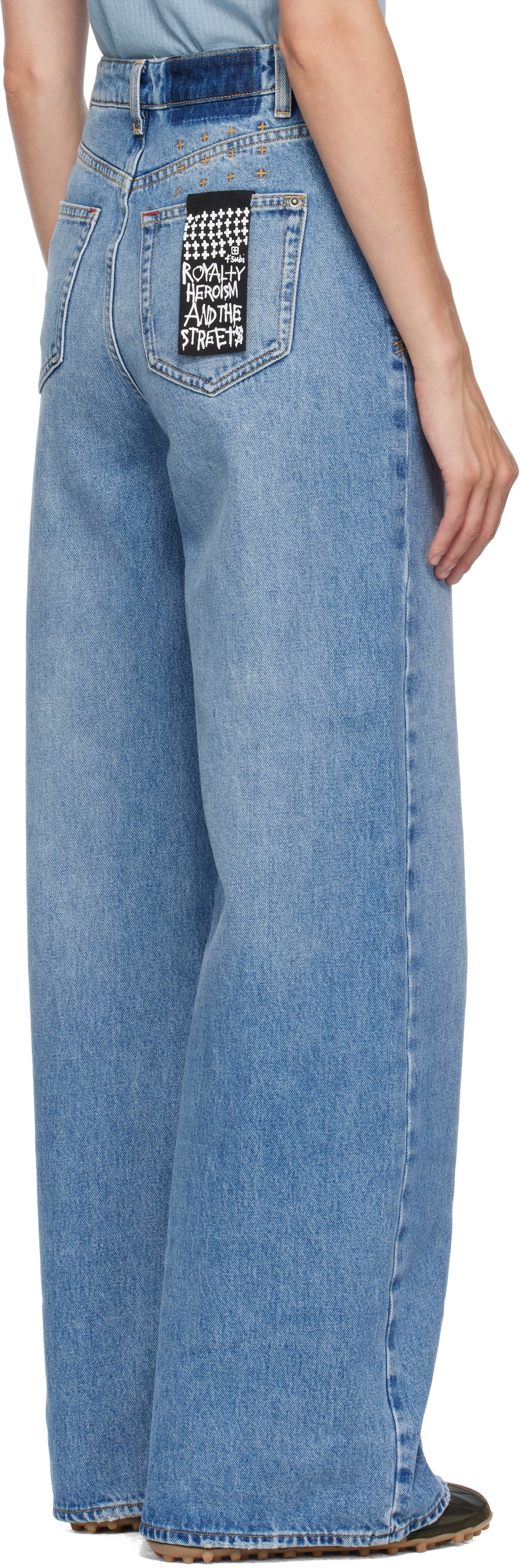 Ksubi Blue Baggy Strider Horizon Jeans