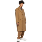 Solid Homme Beige Double-Breasted Coat