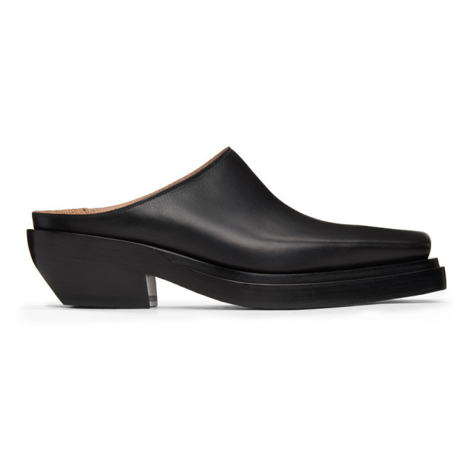 Photo: Bottega Veneta Black Square Toe Loafers