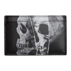 Alexander McQueen Black Torn Skull Card Holder