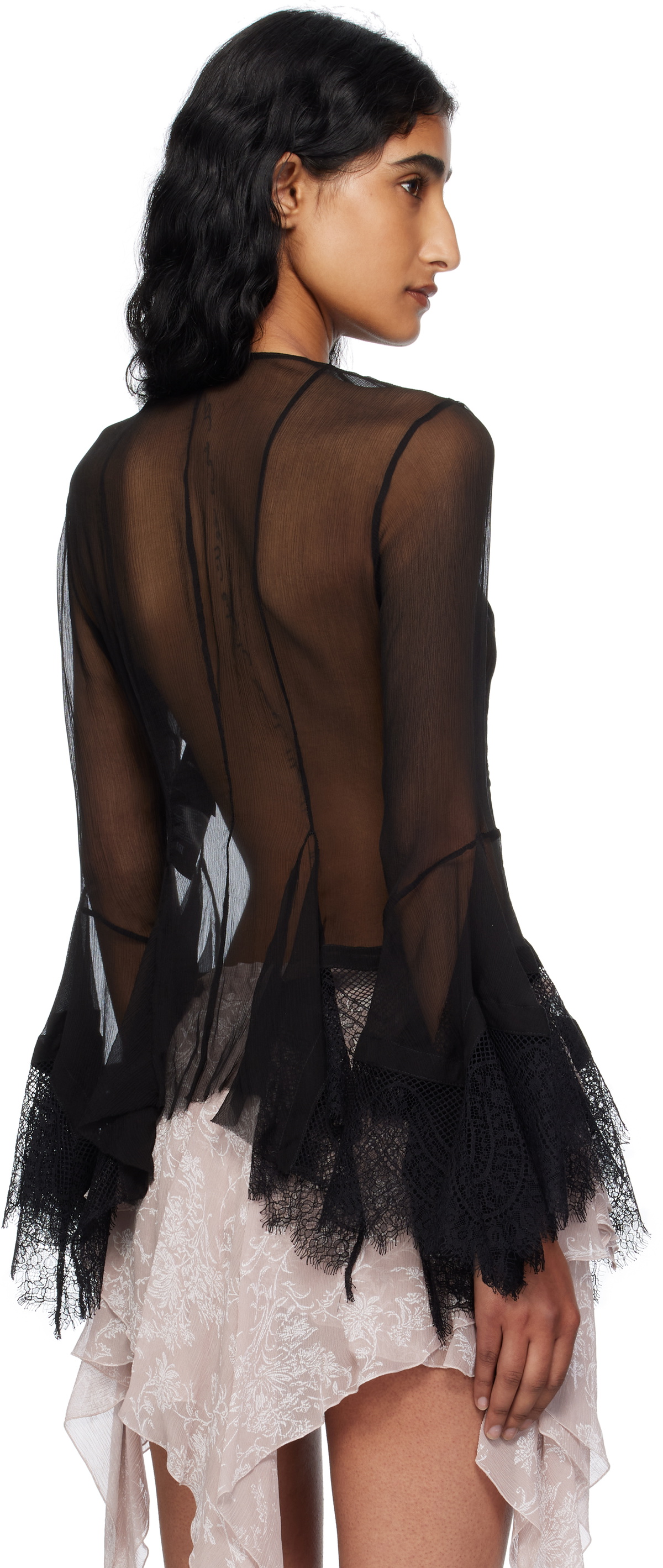 Ann Demeulemeester Black Kristabel Handkerchief Blouse