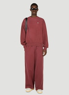 Acne Studios - Face Patch Sweatshirt in Red