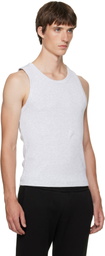 Entire Studios Gray Rib Tank Top