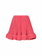 LANVIN - Ruffled Charmeuse Mini Skirt