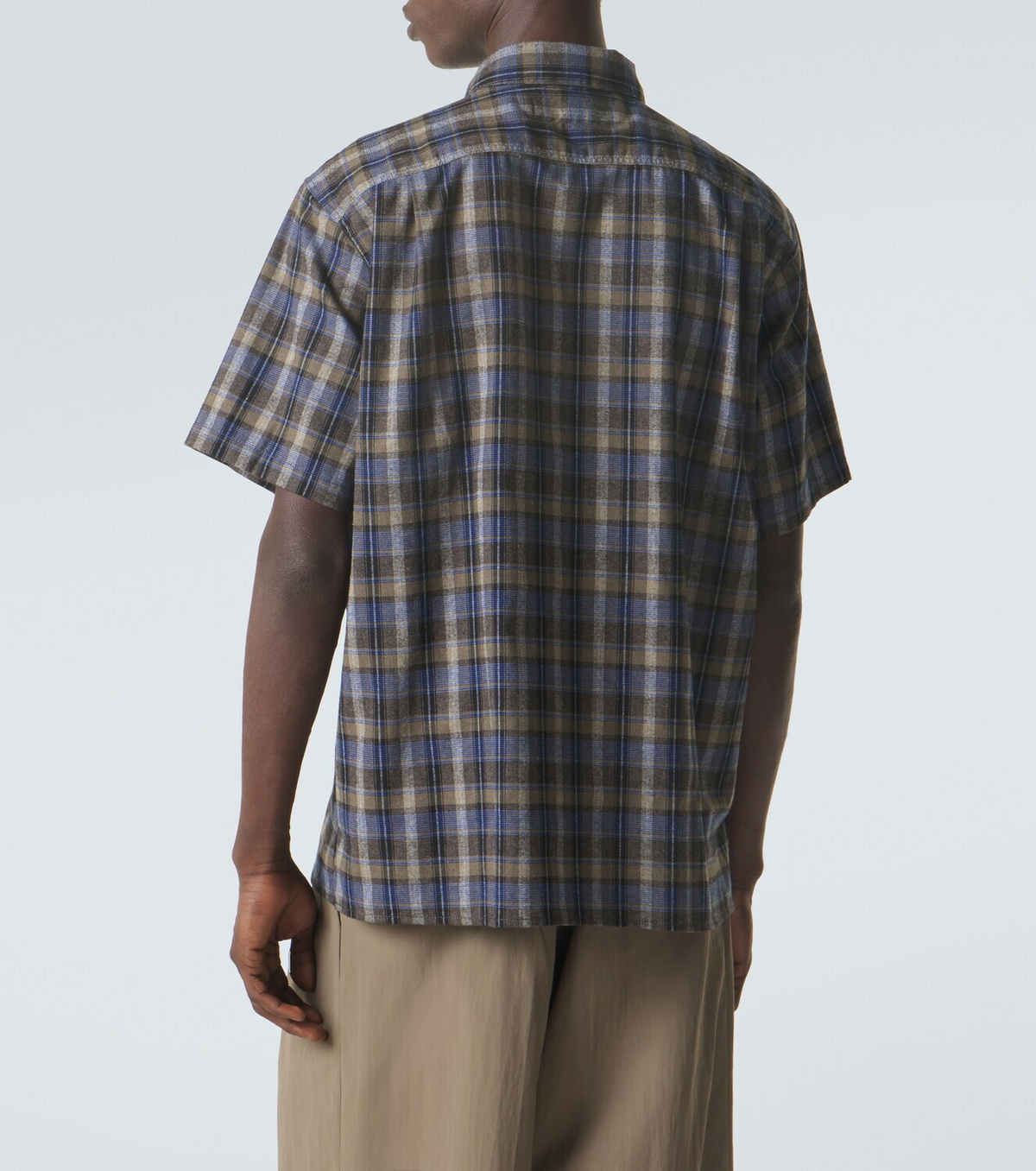 ERL Checked cotton-blend shirt