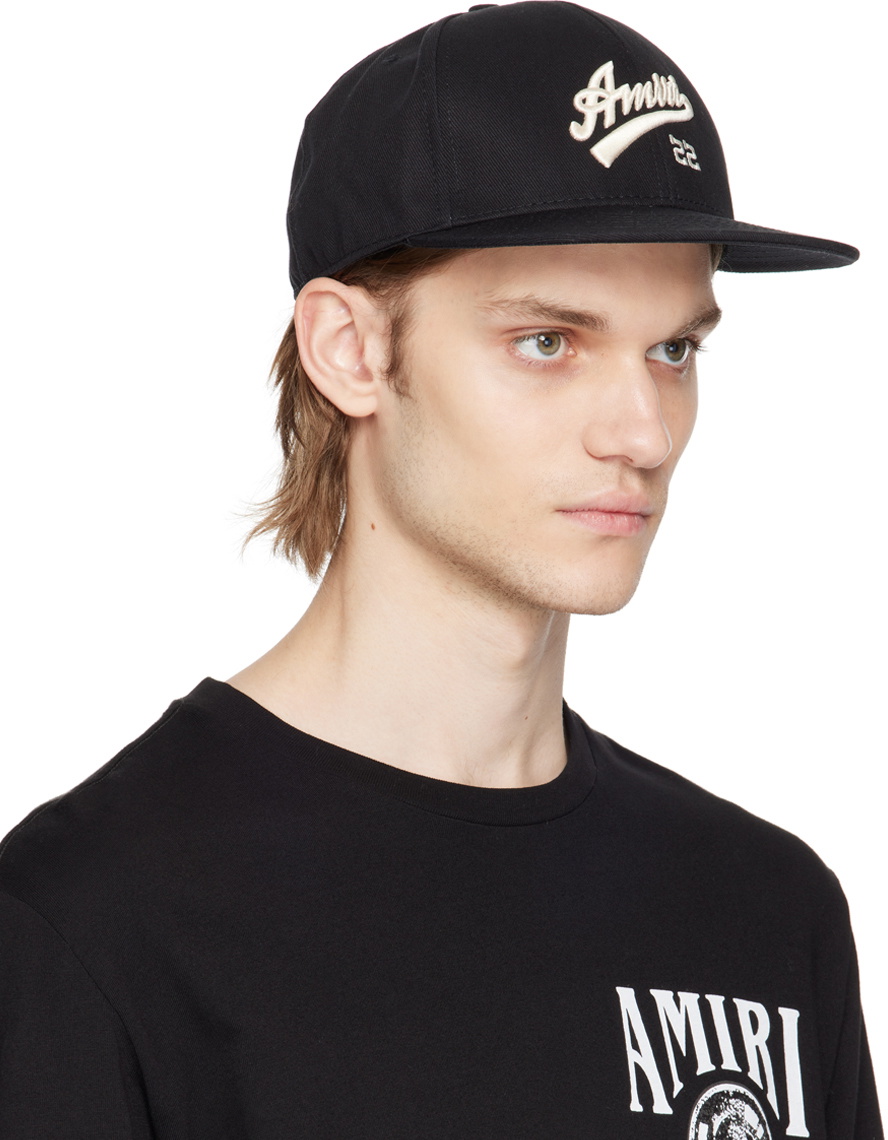 AMIRI Black 'Amiri 22' Fitted Cap Amiri