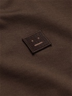 ACNE STUDIOS - Exford Oversized Logo-Appliquéd Cotton-Jersey T-Shirt - Brown
