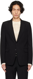 Dries Van Noten Black Two-Button Blazer