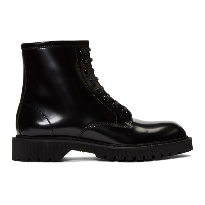 Photo: Saint Laurent Black Liverpool Army Boots