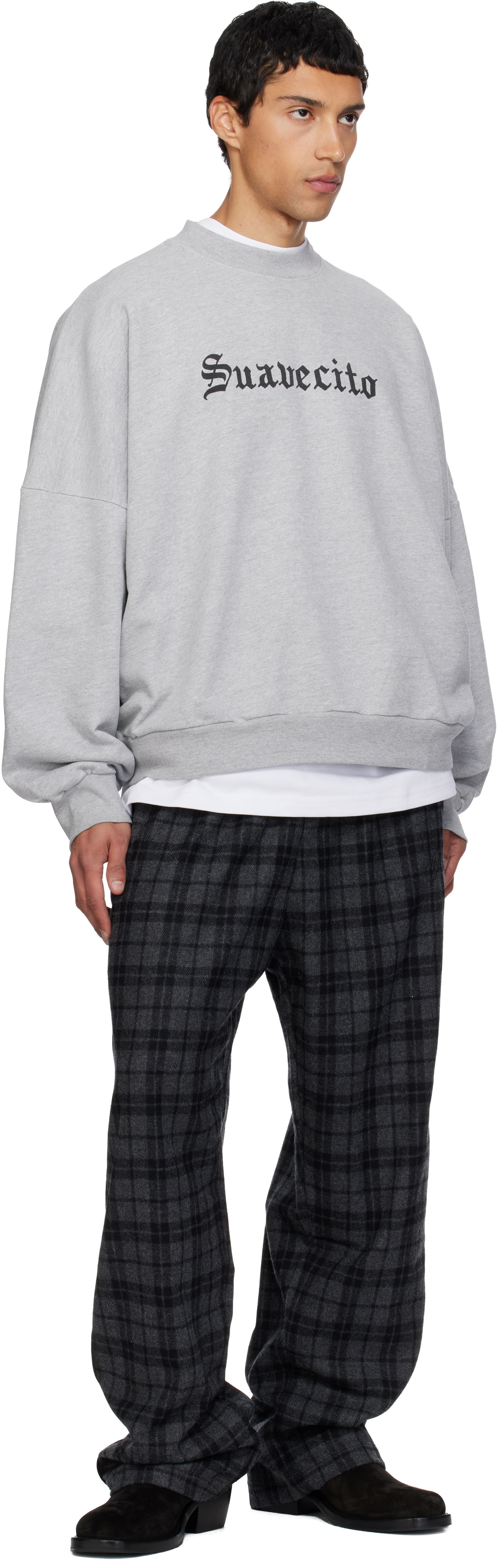 WILLY CHAVARRIA Gray 'Suavecito' Hooligan Sweatshirt