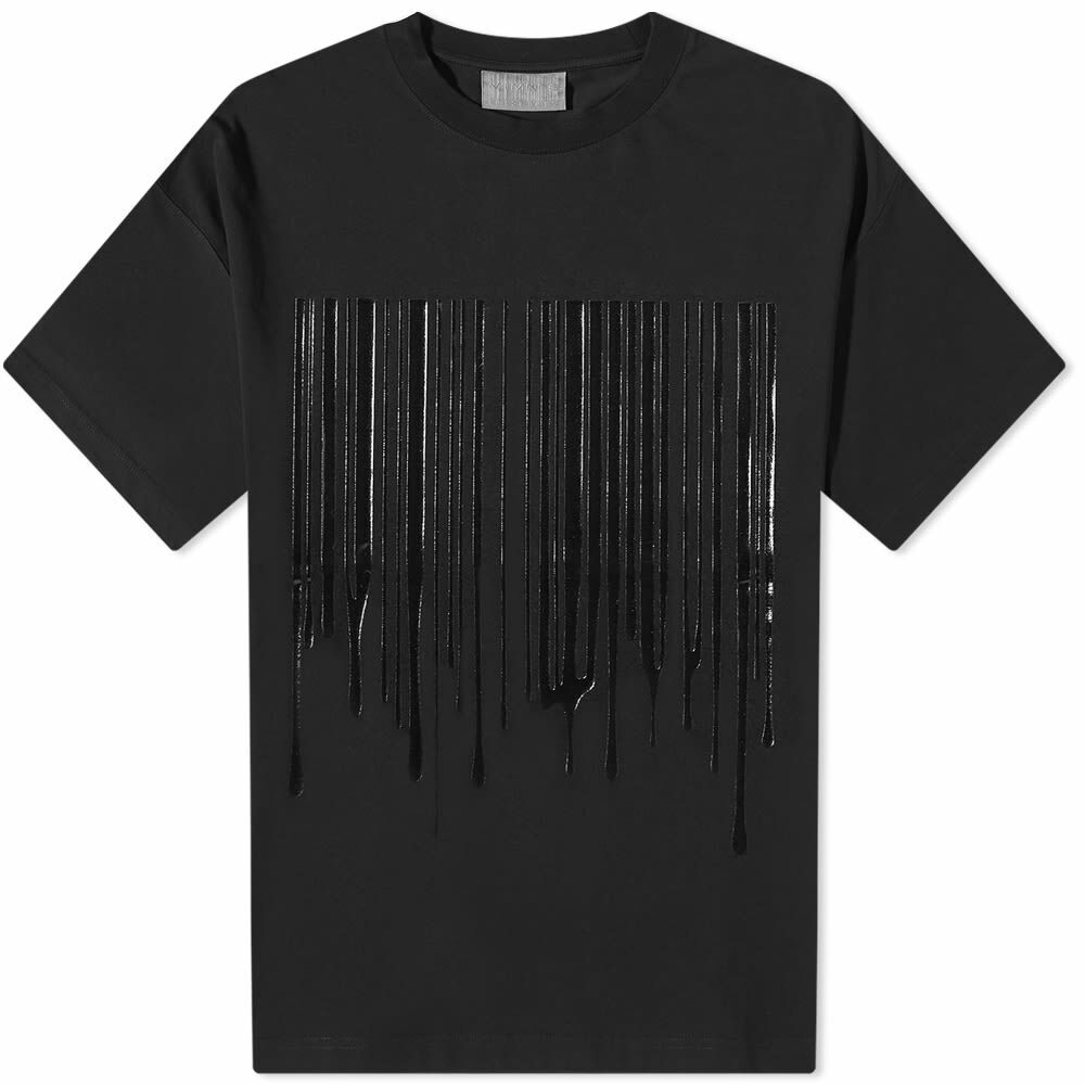 VTMNTS Men's Dripping Barcode T-Shirt in Black VTMNTS