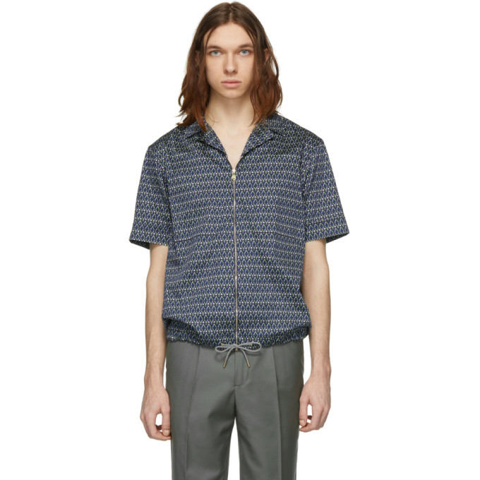 Photo: Paul Smith Purple Abstract Zip Shirt