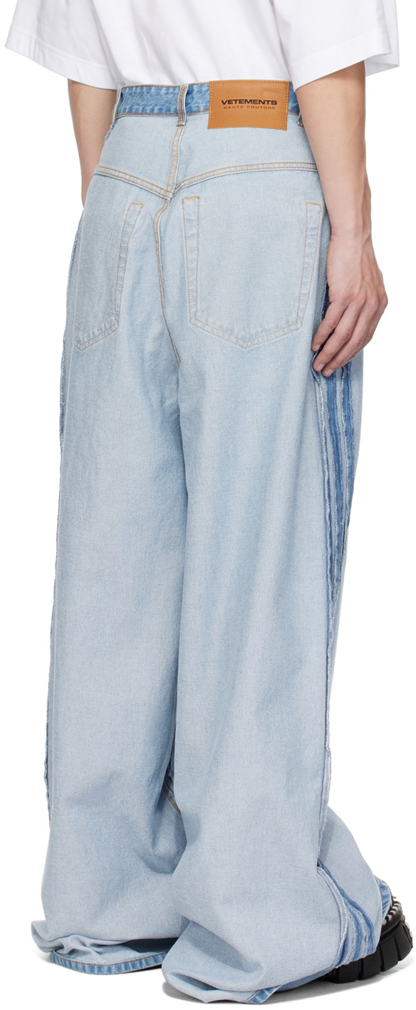 VETEMENTS Blue Inside Out Jeans Vetements