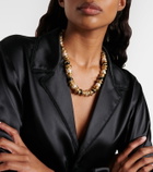 Saint Laurent Loulou embellished necklace