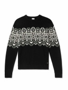 BOGNER - Luci Fair Isle Virgin Wool Sweater - Black