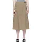 Veilance Beige Lota Midi Skirt