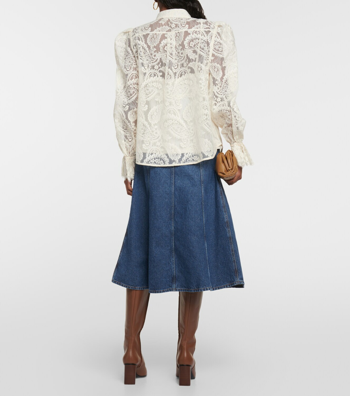 Zimmermann Lyrical cotton-blend lace blouse