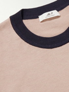 Mr P. - Knitted Cotton and Silk-Blend T-Shirt - Neutrals