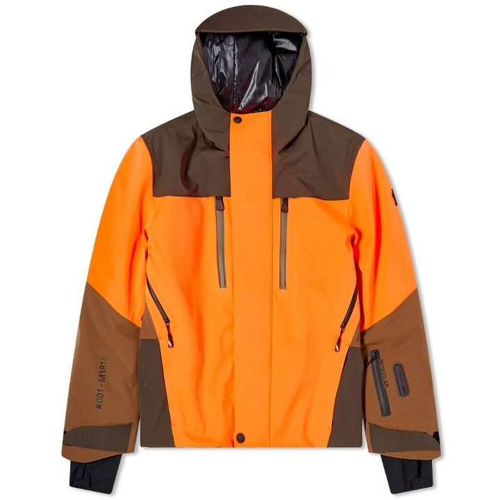 Photo: Moncler Grenoble Men's Cerniat Ski Jacket in Orange/Brown
