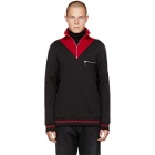 CMMN SWDN Black and Red Victor Turtleneck