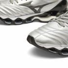 Mizuno Men's Wave Prophecy Morelia Neo Sneaker in Silver/Black