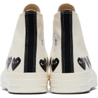 COMME des GARÇONS PLAY Off-White Converse Edition Chuck 70 Multi Heart Sneakers
