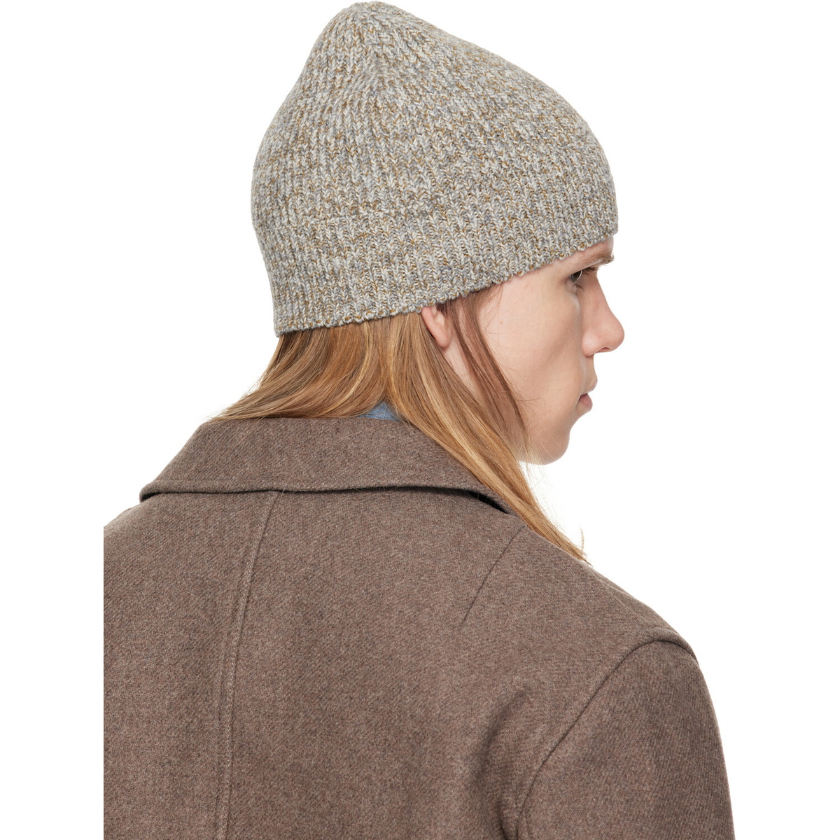Dries Van Noten Gray Floral Beanie