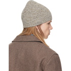 Dries Van Noten Gray Floral Beanie