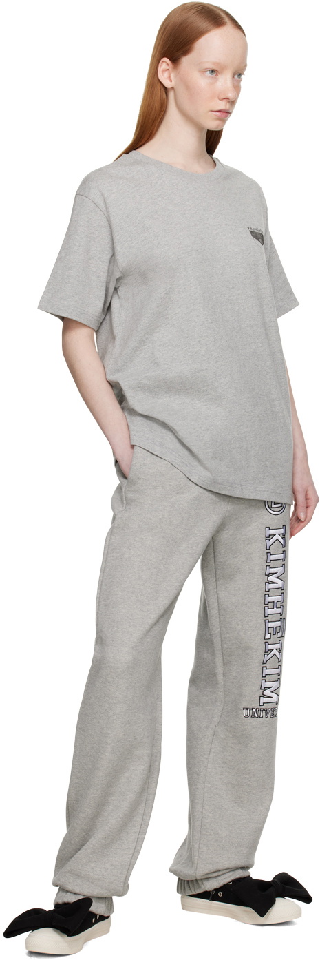 KIMHĒKIM Gray Pocket Stamped T-Shirt