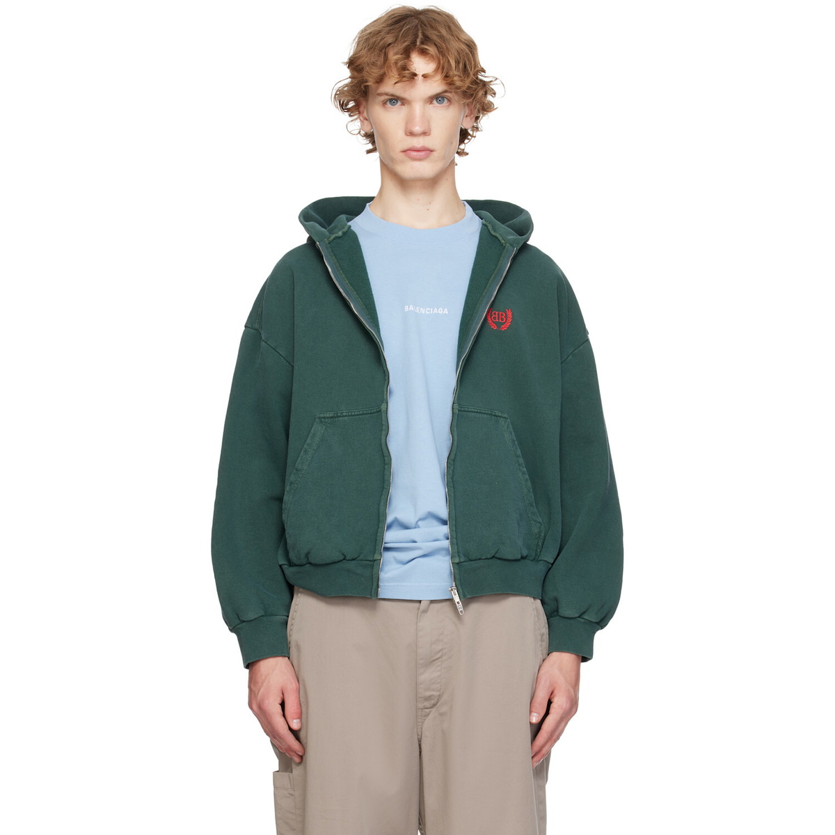 廃盤レアBALENCIAGA 23ss small zip up hoodie Balenciaga Balenciaga