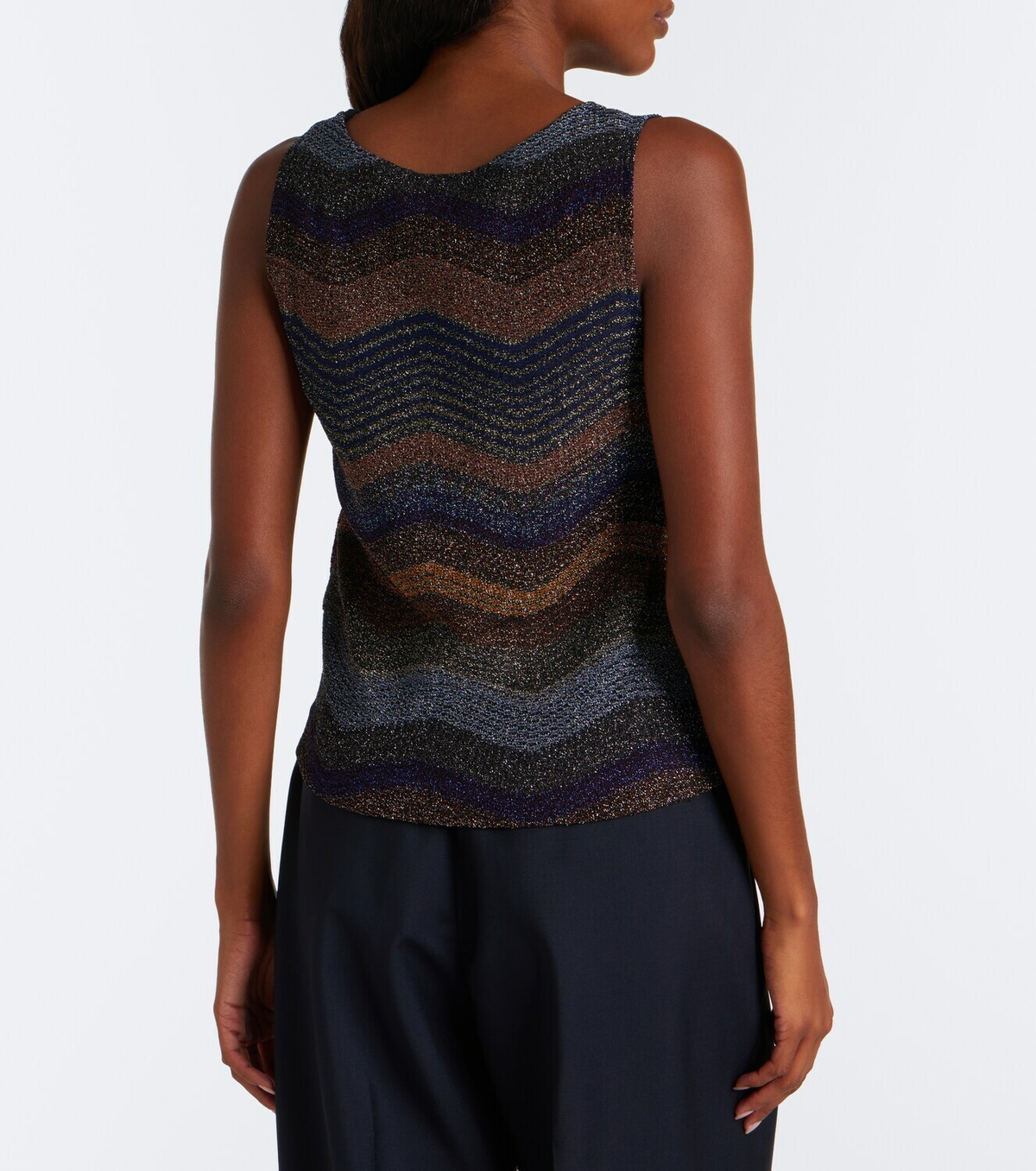 Missoni Wave lamé top