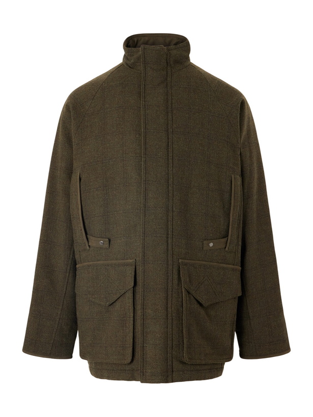 Photo: Purdey - Checked Wool-Tweed Field Coat - Green