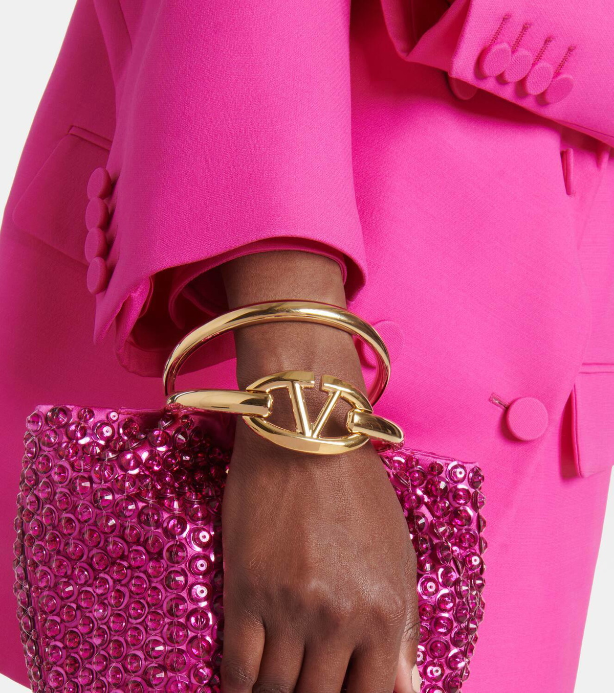 VALENTINO(ヴァレンティノ) Small Embellished Bucket Bag Valentino Garavani Carry Secrets Small embellished bucket