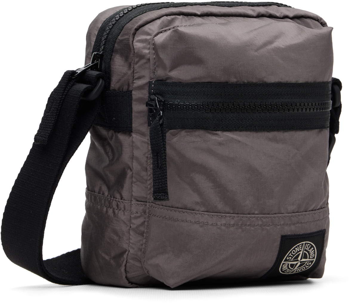 Stone Island Taupe 9200015 Coated Nylon Metal ECONYL Bag