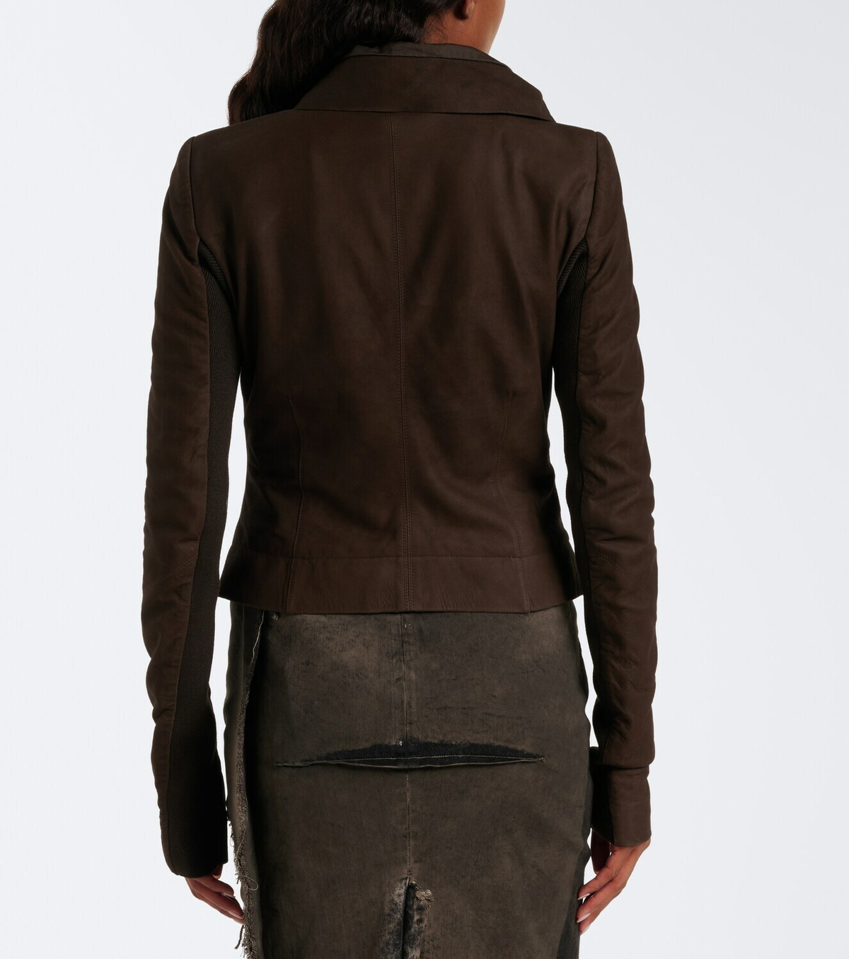 Rick Owens Classic Biker suede jacket