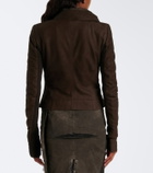 Rick Owens Classic Biker suede jacket