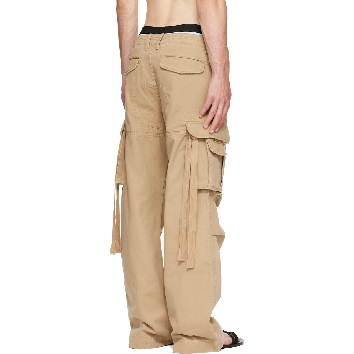 Raimundo Langlois Beige Double Fly Cargo Pants
