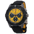 Breitling Avenger Chronograph Automatic Yellow Dial Mens Watch SB0147101I1X2