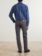 Canali - Straight-Leg Garment-Dyed Jeans - Gray